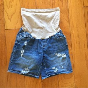 A Pea in the Pod Shorts - Maternity Women Jean denim shorts small stretchy A Pea in the Pod Shorts - Maternity Women Jean denim shorts small stretchy